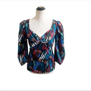 Eva Franco Multicolor Floral Blouse